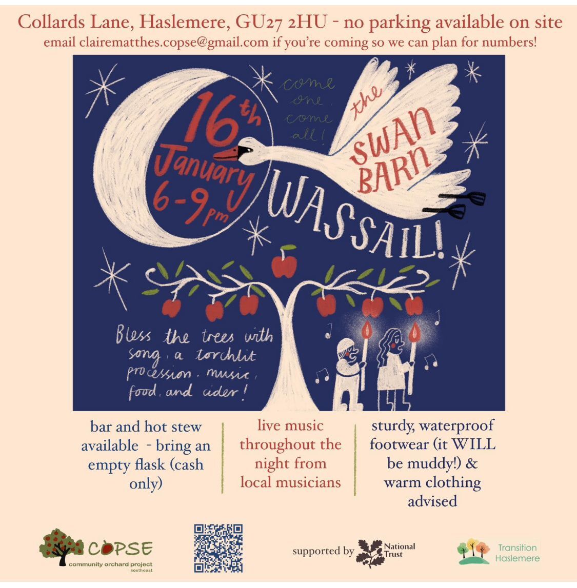 Poster advertising the Wassail